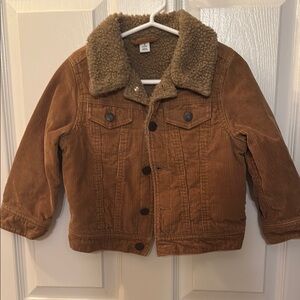 GAP Brown Jean Jacket with Sherpa Lining